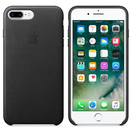 Kryt na mobil Apple Leather Case pro iPhone 7 Plus - černý - Apple Leather Case pro iPhone 8&nbsp;Plus /&nbsp;7 Plus  -&nbsp;černý (foto 4)