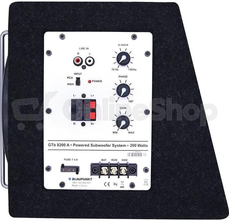 Subwoofer do auta BLAUPUNKT GTb 8200A - aktivní