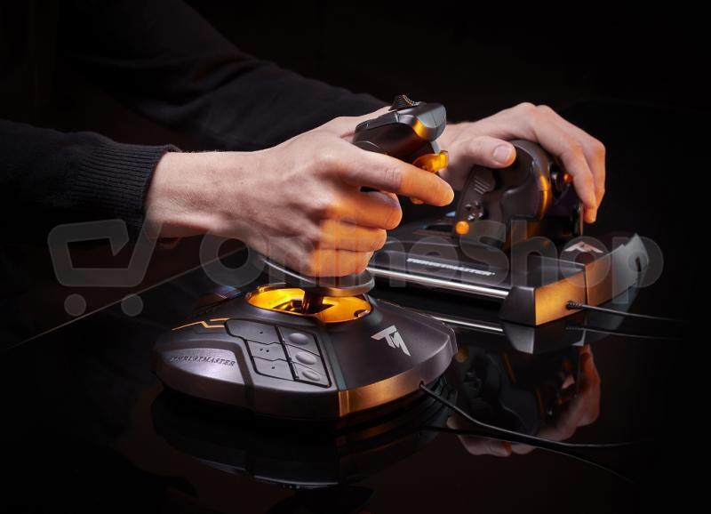 Thrustmaster Joystick T16000M FLIGHT PACK + plynový pedál + pedálová sada, pro PC (2960782)