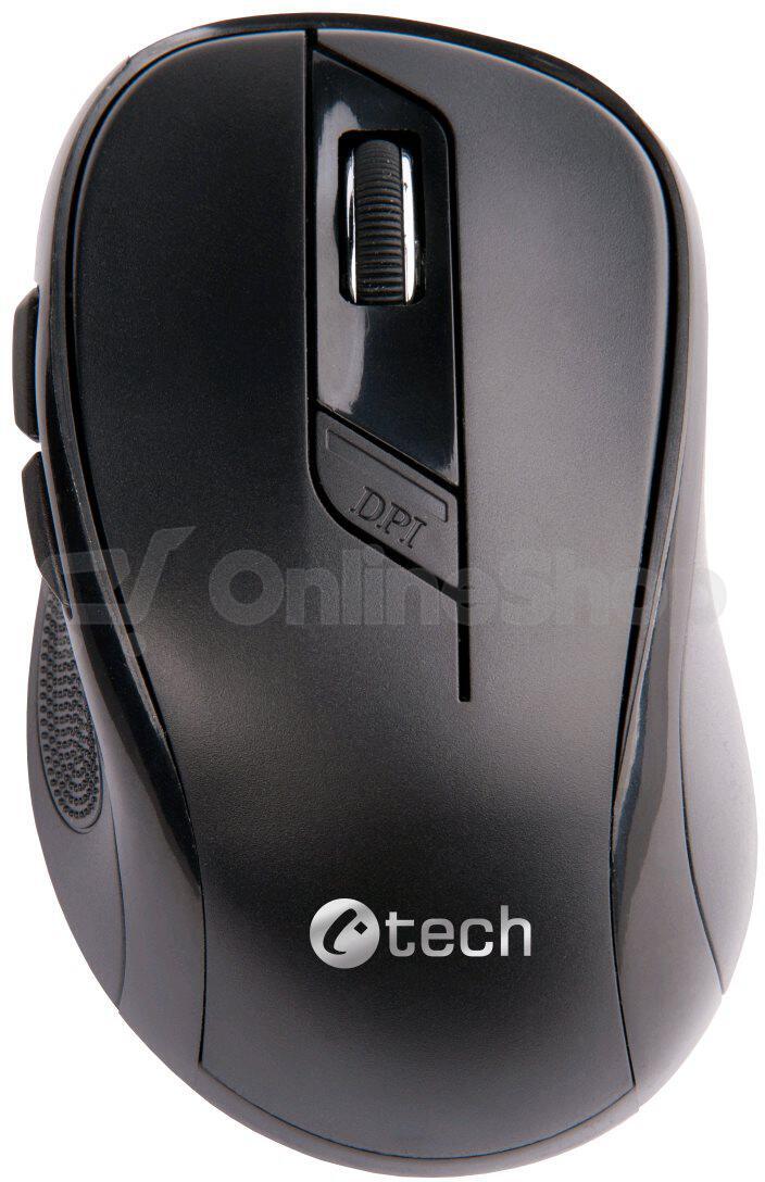 Myš C-Tech WLM-02 / optická / 6 tlačítek / 1600dpi - černá