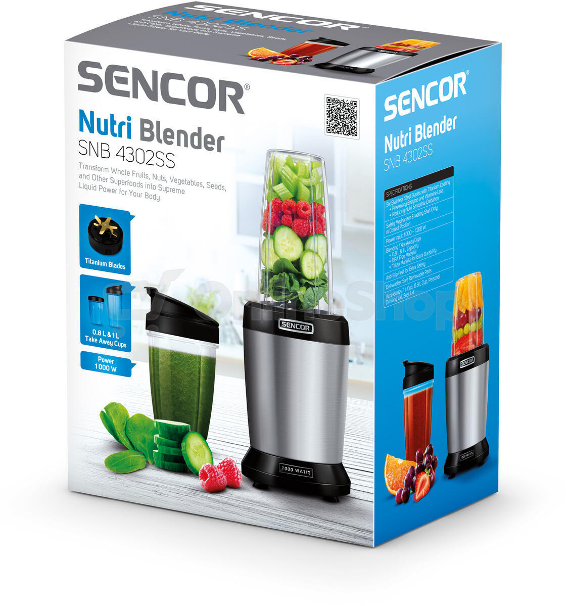 Nutri blender Sencor SNB 4302SS smoothie nerezový