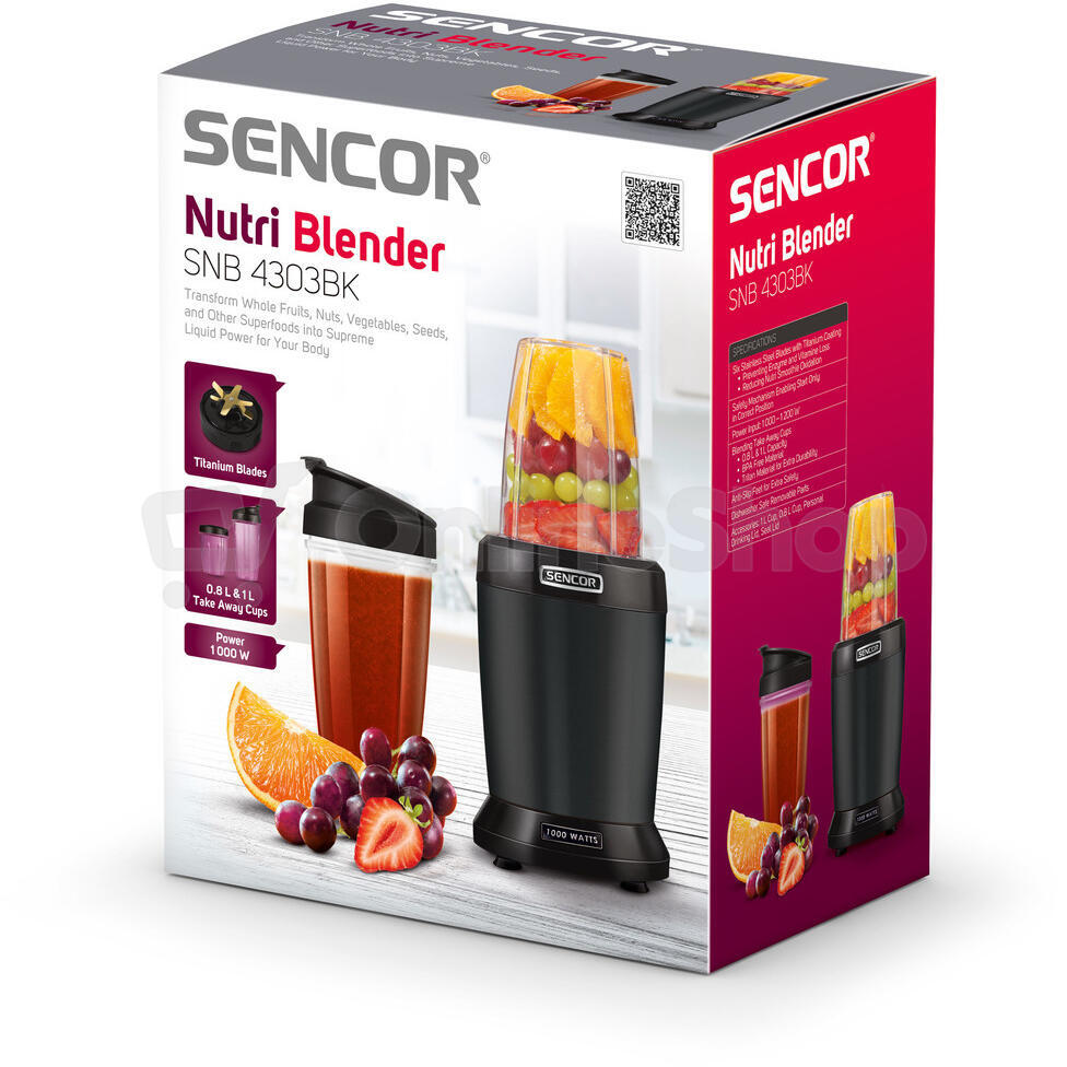 Nutri blender Sencor SNB 4303BK smoothie černý