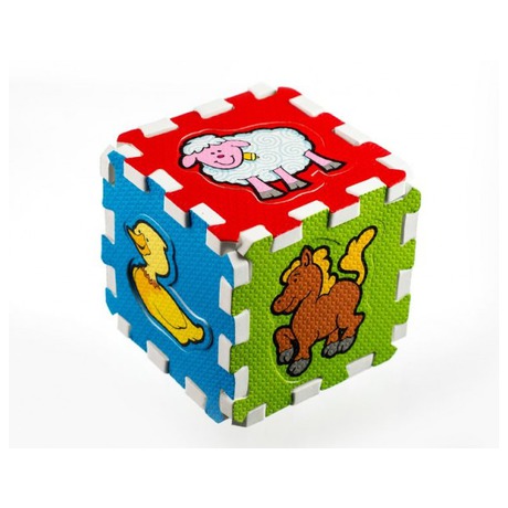 Pnov puzzle Moje prvn zvtka Teddies 15x15x1,2cm 6ks