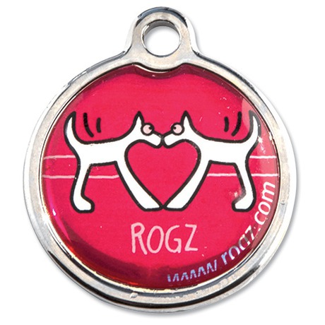 Známka Rogz Red Heart kovová S - Rogz Red Heart kovová S (foto 1)