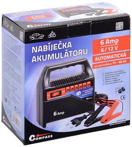 Nabíječka akumulátorů COMPASS 07136 6/12V 6A