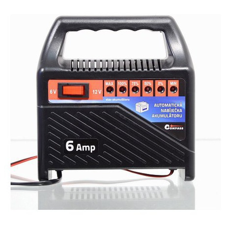 Nabíječka autobaterií Compass 6Amp 6/12V - Compass 07136 6/12V 6A (foto 1)