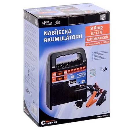 Nabíječka autobaterií Compass 8Amp 6/12V - Compass 07138 6/12V 8A (foto 3)