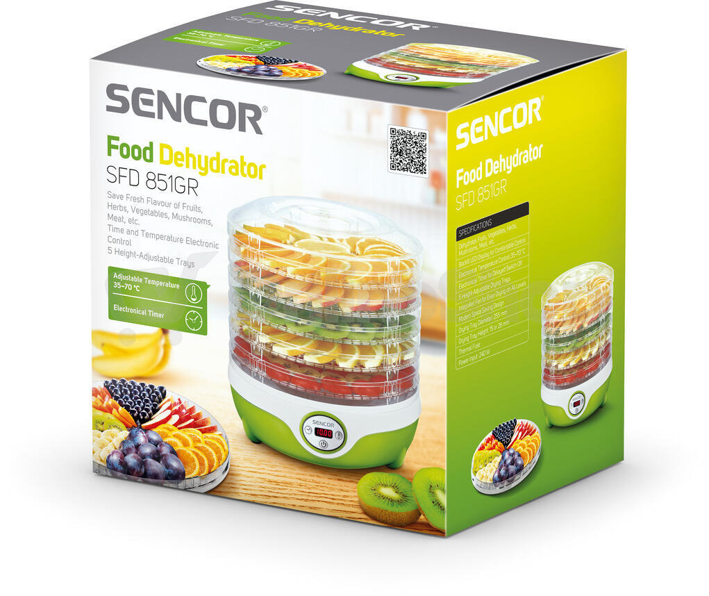 Sušička ovoce Sencor SFD 851GR