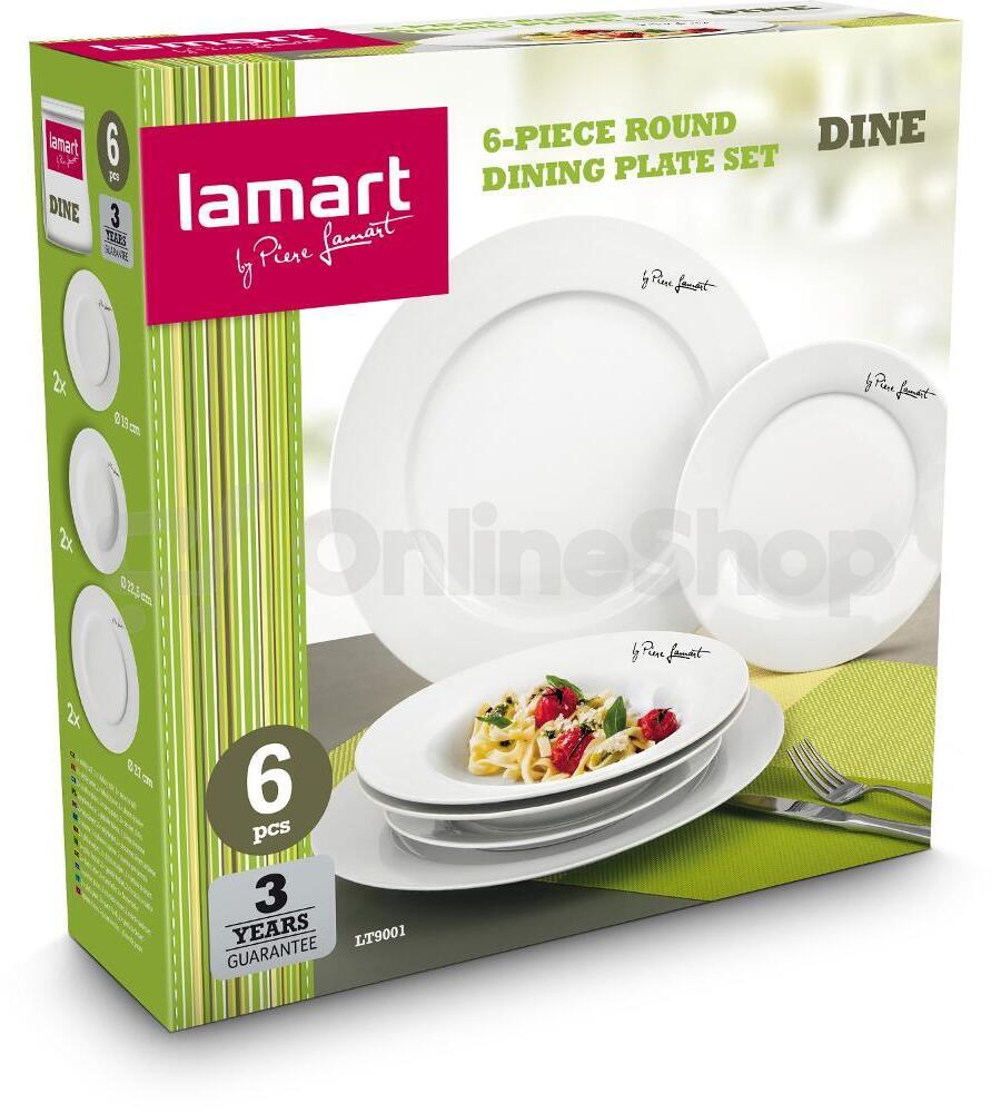 Jídelní sada talířů Lamart DINE LT9001, 6KS