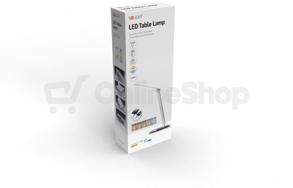 Stolní LED lampička Solight WO37-W stmívatelná, bílá