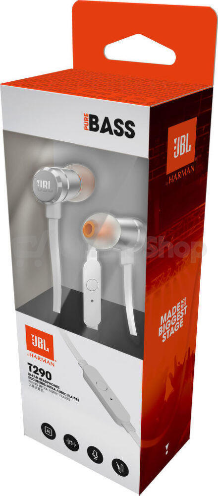 Sluchátka JBL T290 Silver
