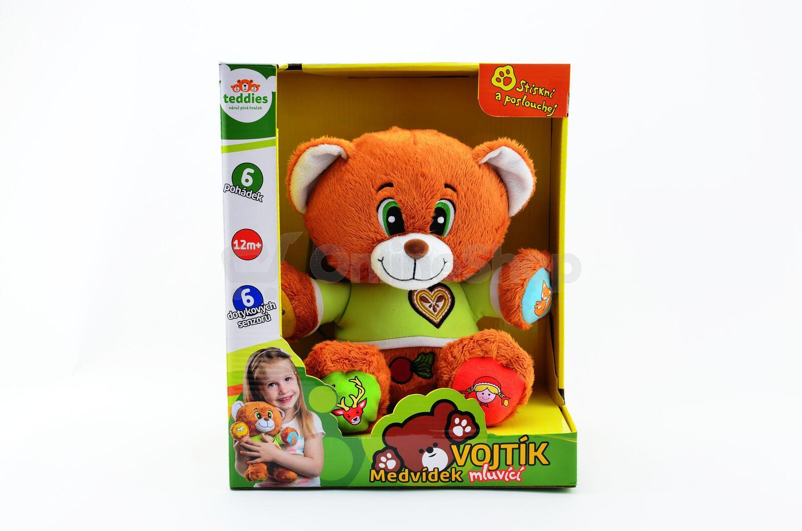 Pohádkový medvěd Vojtík Teddies česky mluvící, 30cm