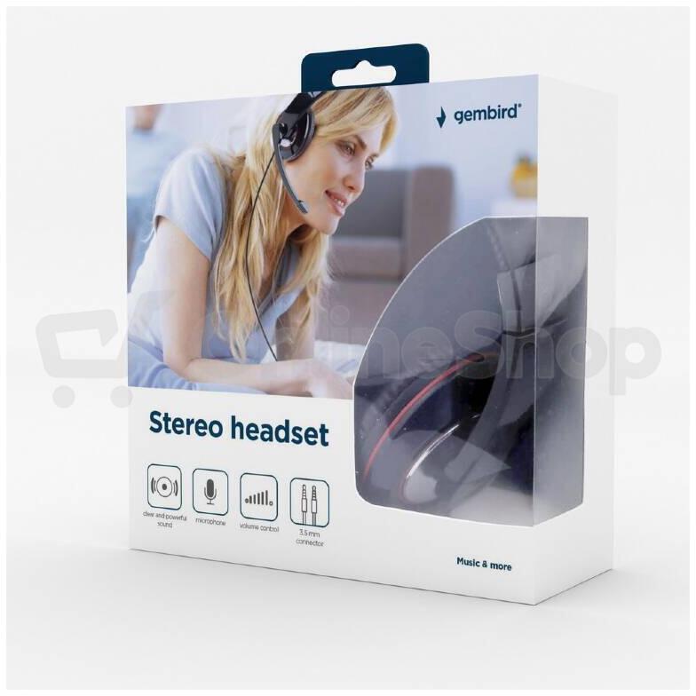 Sluchátka s mik Gembird MHS-001 Gaming black
