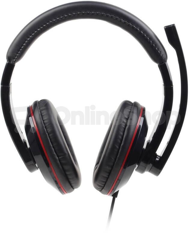 Sluchátka s mik Gembird MHS-U-001 Gaming black, USB
