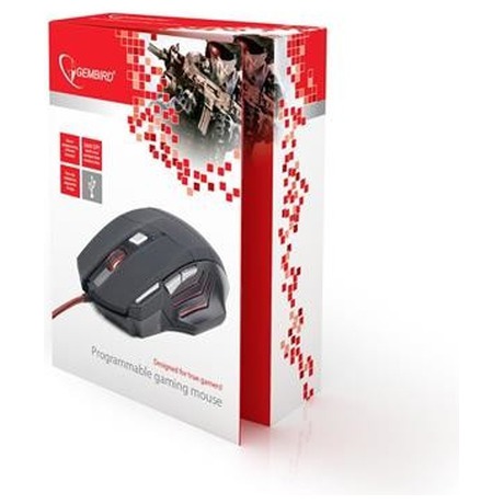 Gembird MUSG-02, herní, optická, programovatelná, 3600DPI, USB (foto 2)