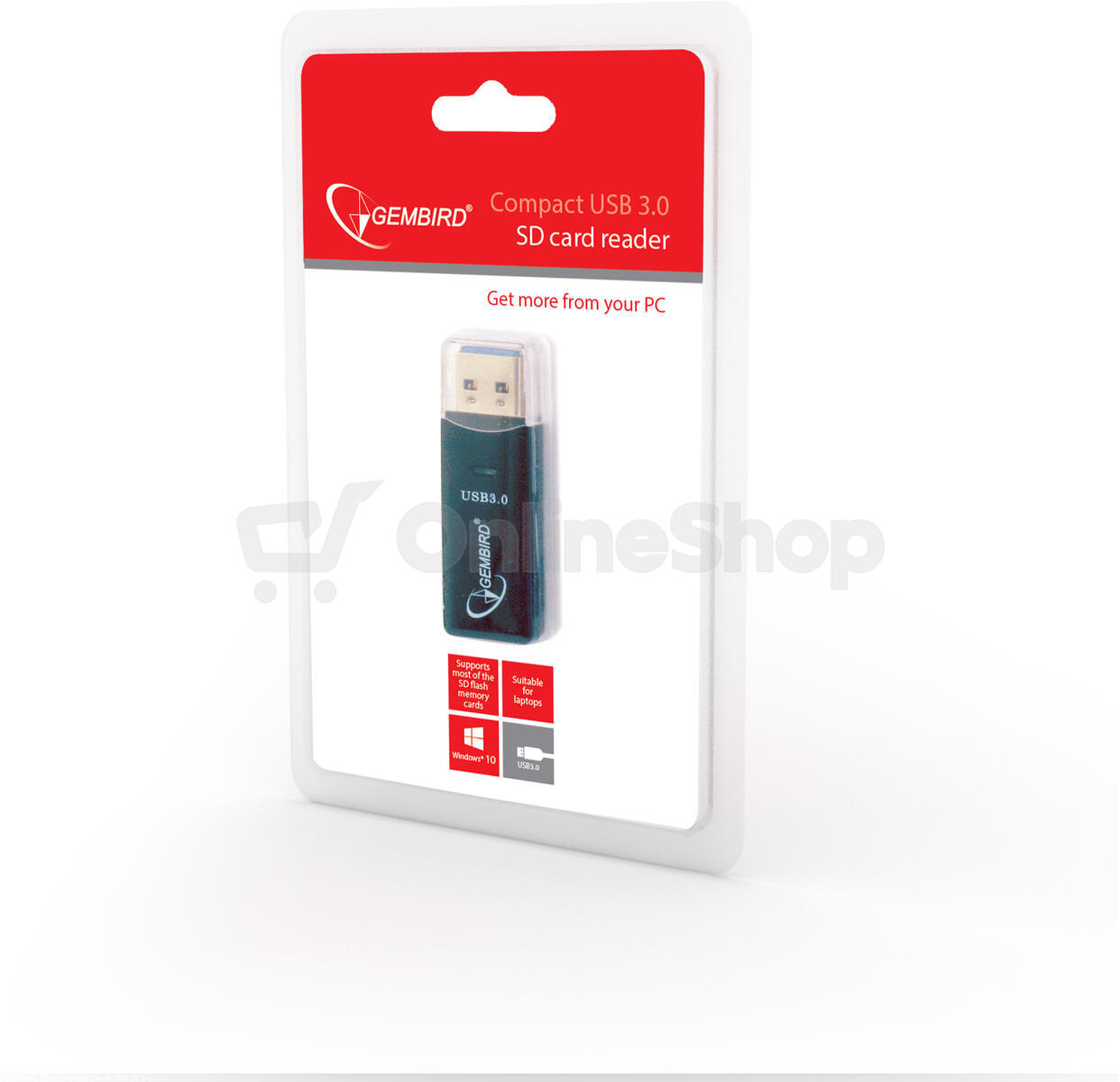 Čtečka karet USB 3.0, mini design, UHB-CR3-01, GEMBIRD