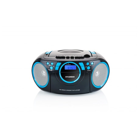 Radiomagnetofon s CD Hyundai TRC 788 AU3BBL, černá/modrá