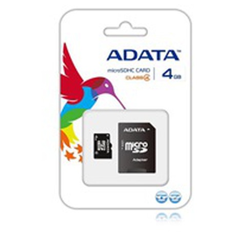 ADATA 4GB MicroSDHC Card with Adaptor Class 4 (foto 1)