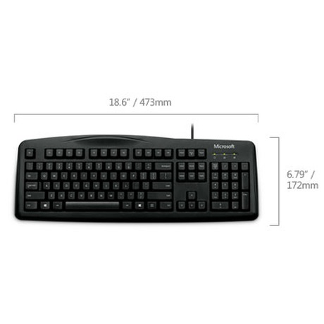 Microsoft Wired Keyboard 200 USB black, ruská