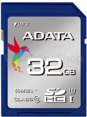 ADATA/SD/32GB/UHS-I U1 / Class 10 (ASDH32GUICL10-R)