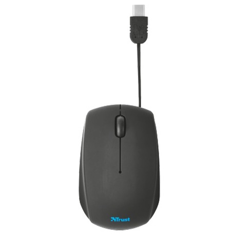 myš TRUST Retractable Mini Mouse - black, USB C - Trust Retractable Mini Mouse -&nbsp;black, USB C (foto 5)