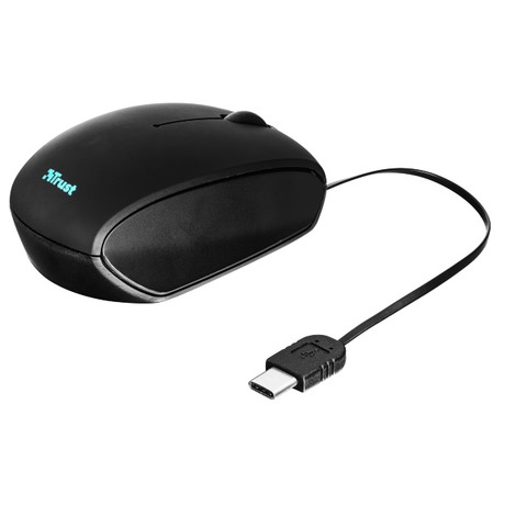 Trust Retractable Mini Mouse -&nbsp;black, USB C (foto 4)