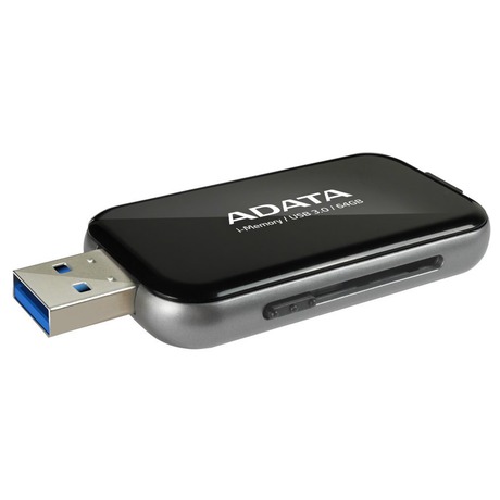 64GB ADATA UE710 USB 3.0  i-memory pro Apple černá