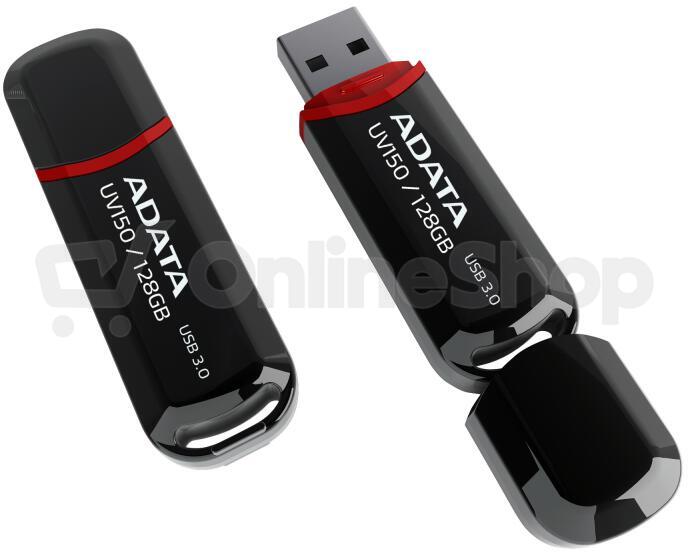 ADATA UV150/128GB/USB 3.2/USB-A/Černá (AUV150-128G-RBK)