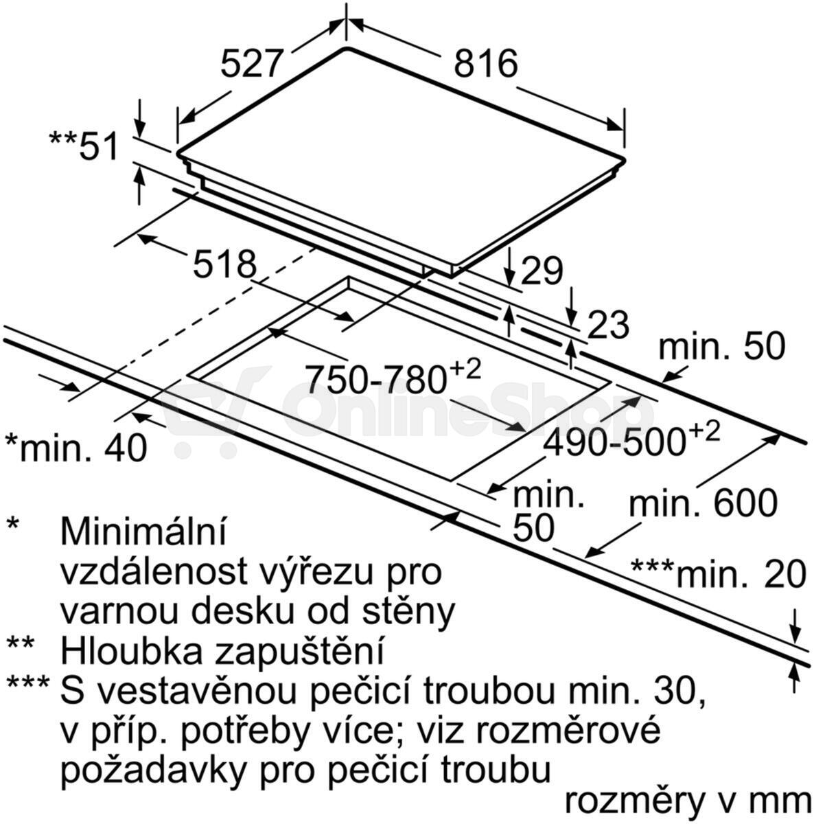 Indukční deska Bosch PXV875DC1E