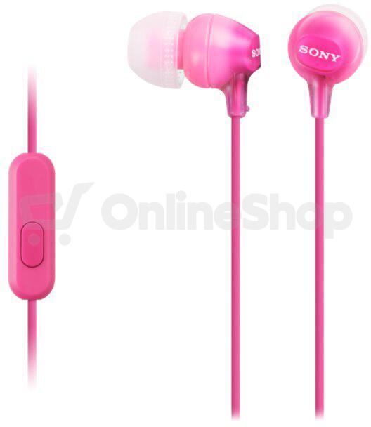 SONY sluchátka MDR-EX15LP, růžová