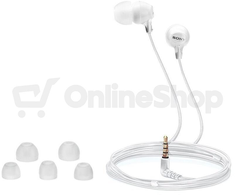 Sluchátka SONY MDR-EX15LP, bílá | ONLINESHOP.cz