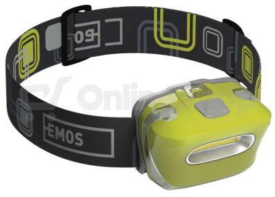 Emos COB LED čelovka P3528, 150 lm, 20 m, 3× AAA