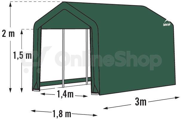 Plachtový přístřešek LanitPlast 1,8x3,0 m - 70471EU