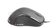 EVOLVEO ML-507B/Ergonomická/Laserová/Pro praváky/1 600 DPI/Drátová USB/Černá