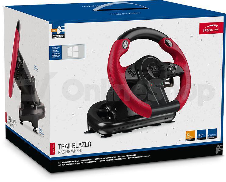 TRAILBLAZER Racing Wheel for PS4/Xbox One/PS3 (SL-450500-BK)