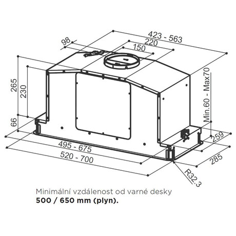 Odsava par Faber IN-LIGHT EV8 X A70