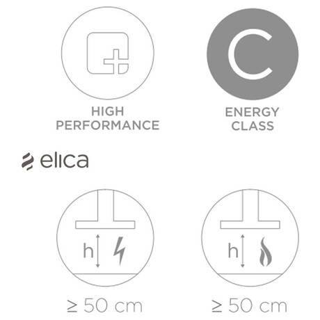 Odsavač par ELICA ELITE 26 IX/A/60/VT