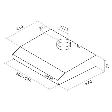 Odsava par ELICA VERVE WH/F/60