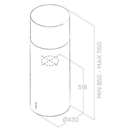 ELICA TUBE ISLAND PRO IX/A/43 (foto 4)