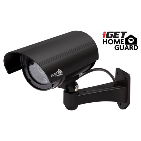 iGET HGDOA5666 - atrapa/maketa bezpenostn CCTV kamery, blikajc rv. LED,4x nlepka CCTV varovn (75020507)