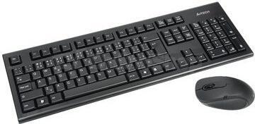 A4tech 7100N set bezdr. kláv. + bezdr. V-Track optická myš,CZ/US, USB