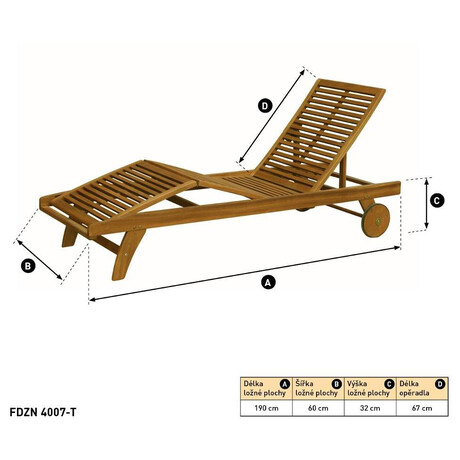 Lehtko Fieldmann FDZN 4007-T Classic, polohovateln