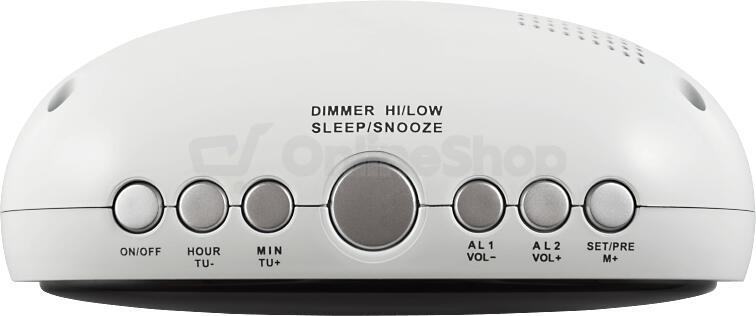 Stolní hodiny ECG DH 010, bílé