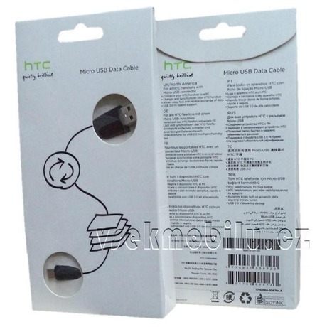 DC M410 HTC Datový kabel microUSB (Bulk)