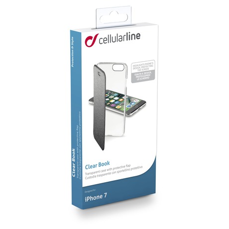 CellularLine ClearBook iPhone 7/8, černé (foto 2)