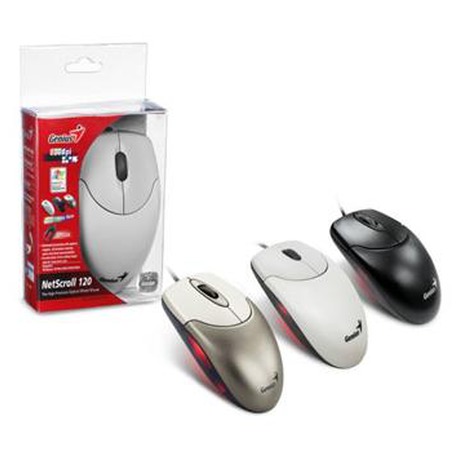 Myš Genius NetScroll 120 / optická / 3 tlačítka / 800dpi - černá