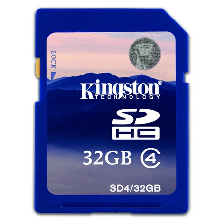 Paměťová karta Kingston SDHC 32GB Class4 - Kingston SDHC 32GB Class4 (foto 1)