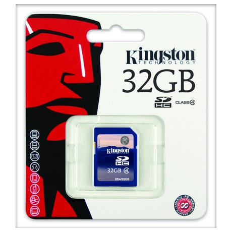 Paměťová karta Kingston SDHC 32GB Class4 - Kingston SDHC 32GB Class4 (foto 2)