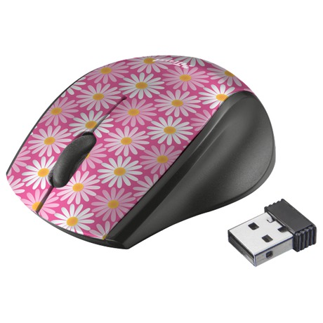 Trust Oni Wireless Micro Mouse -&nbsp;pink flower (foto 1)