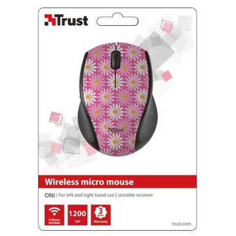Trust Oni Wireless Micro Mouse -&nbsp;pink flower (foto 4)